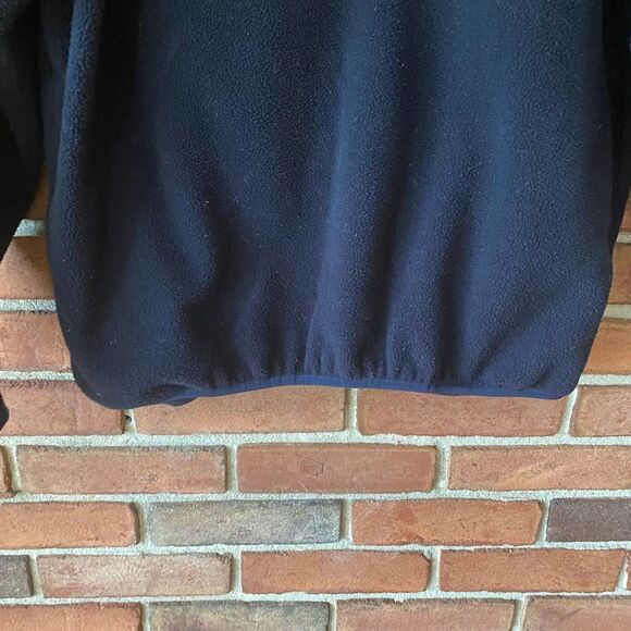 Chaps Ralph Lauren Vintage Quarter Zip Fleece Pullover Navy Medium - Picture 6 of 11